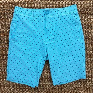 UA Under Armour Drive Golf Floral Printed Chino Shorts (30 Men’s) Blue 1370085